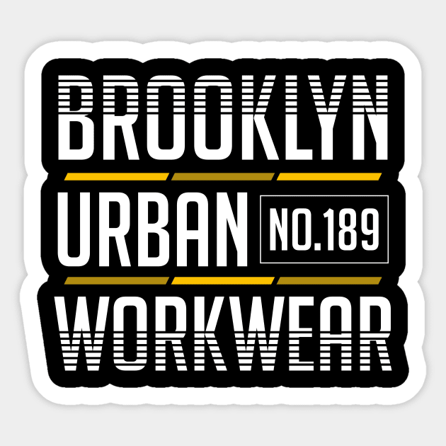 Brooklyn Urban Worker Sticker by Tekate